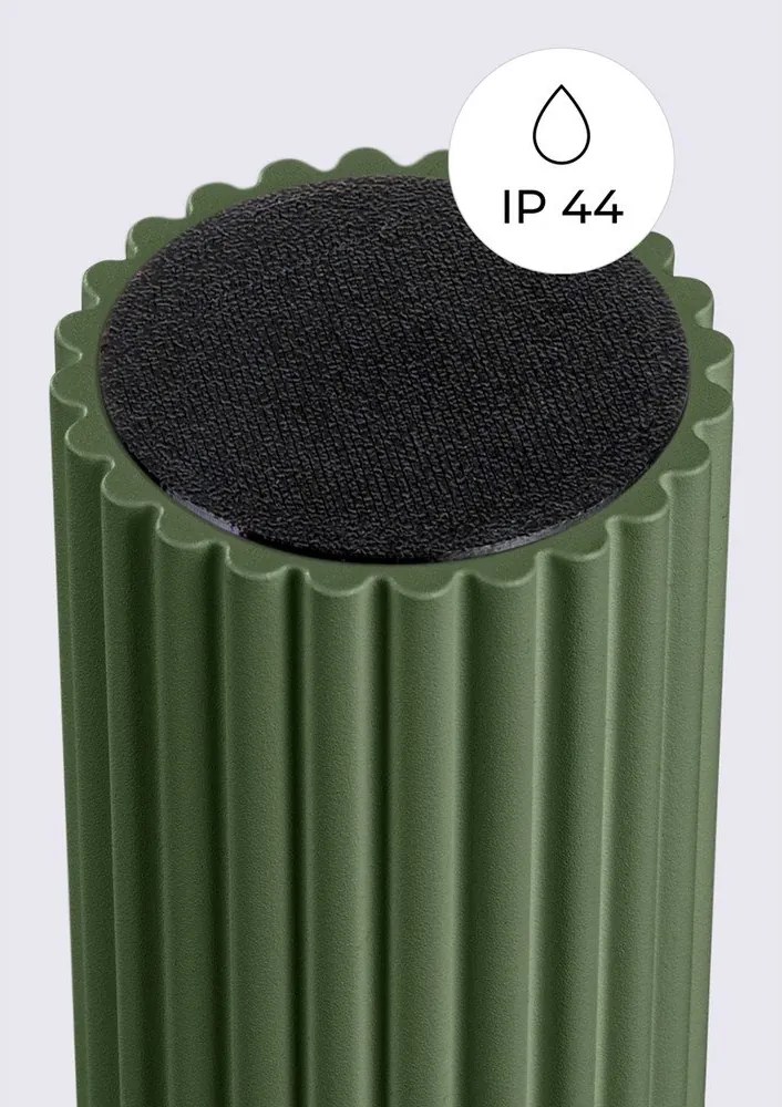 Plafonieră verde cu abajur din sticlă ø 12 cm Orbital – Sollux