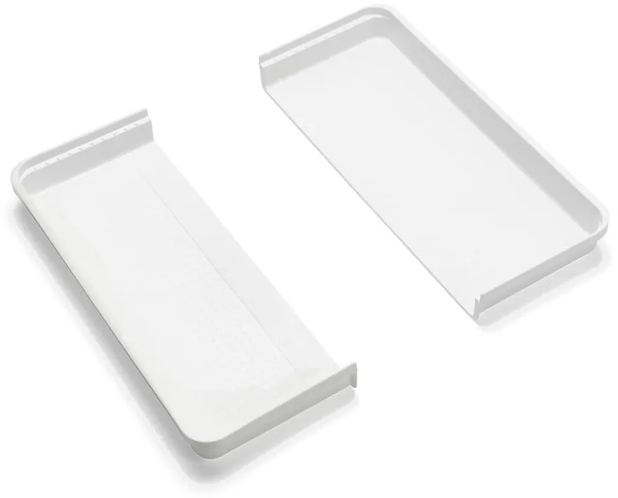 Organizator de tacâmuri alb/gri din plastic 58,5 x 41,5 cm – Addis