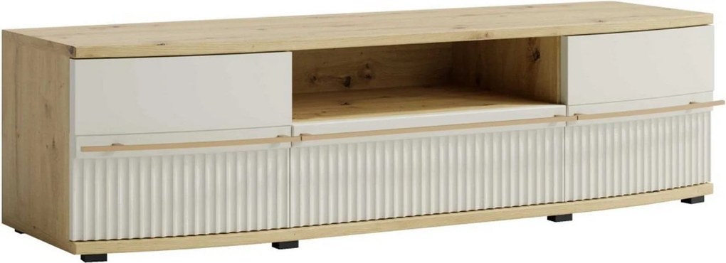 Comoda TV CANDY1 C4, stejar artisan/casmir, PAL, 175x43x45 cm