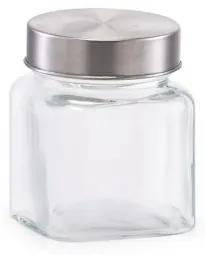 Recipient pentru depozitare din sticla Mini, capac metalic, 250 ml, Ø7,5xH9,1 cm