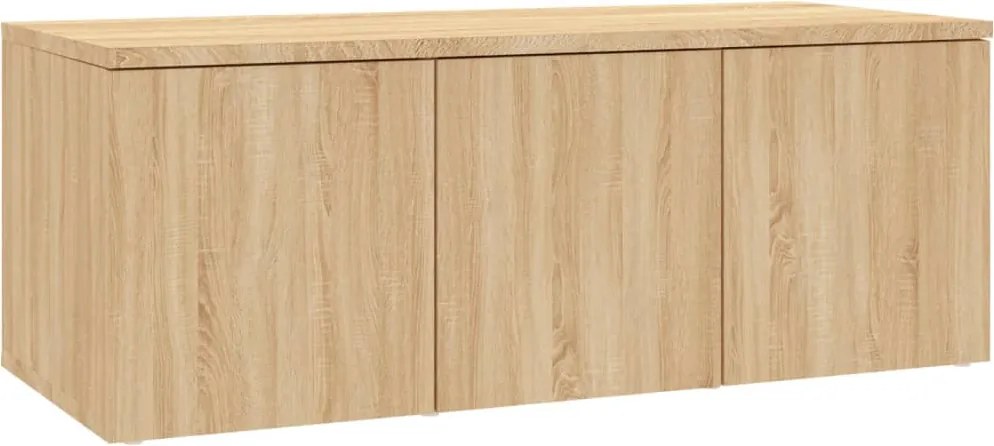 vidaXL Comodă TV, stejar sonoma, 80x34x30 cm, lemn prelucrat