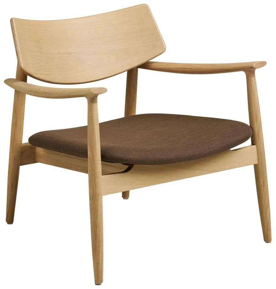 Fotoliu cu taburet maro Olvera – House Nordic