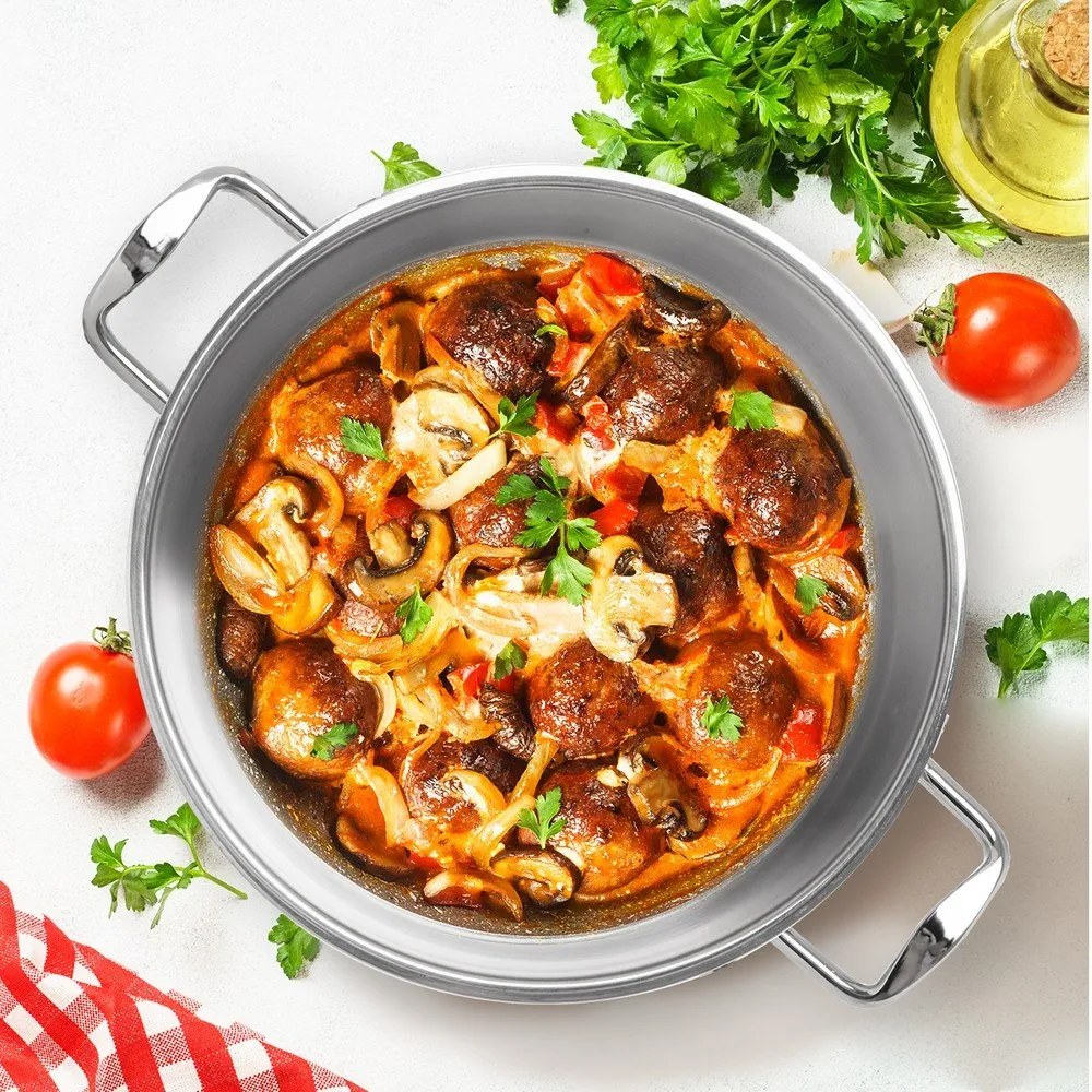 Cratiță cu capac din oțel inoxidabil 4,3 l Venice – Orion