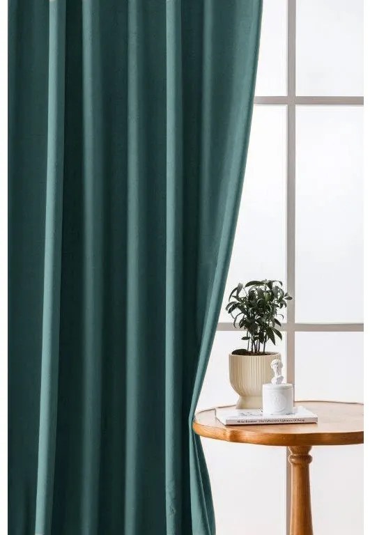 Draperie opaca VELVET 140x250 cm, turcoaz Agatat: Rejansa