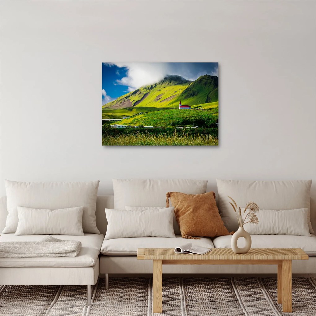Tablou cu peisaj montan (70x50 cm)