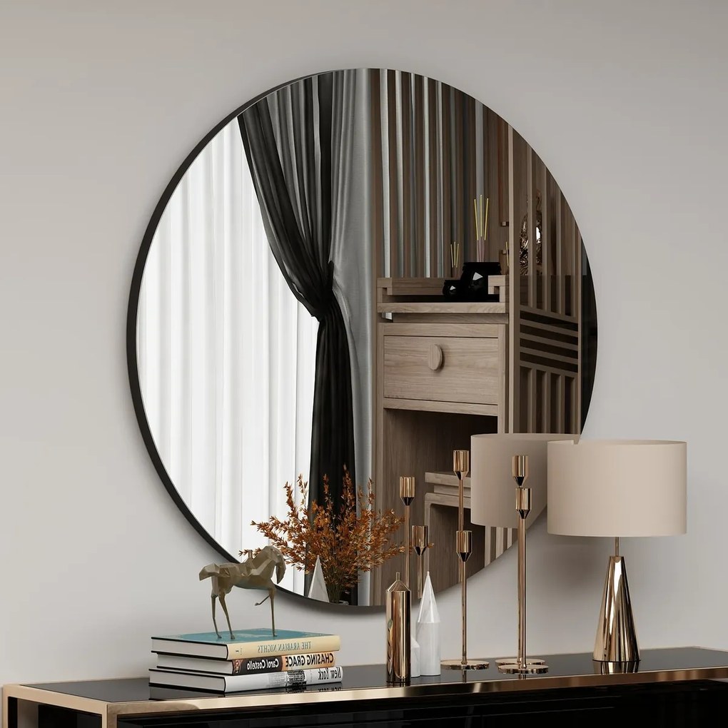Oglinda Zeos Black 70 cm