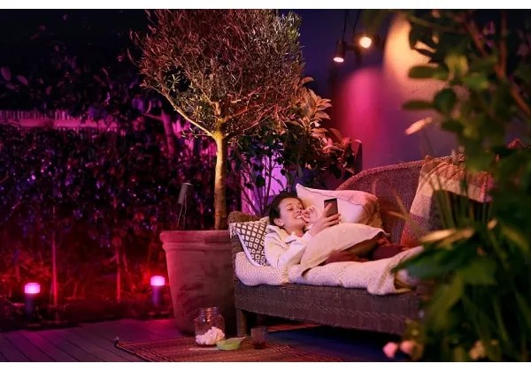 Philips 17415/30/P7 - Set extindere LED RGB exterior Hue LED/8W/230V