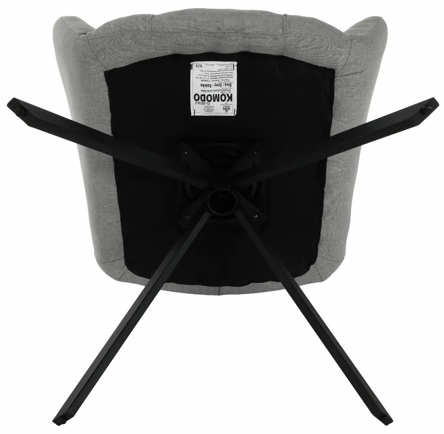 Fotoliu de design Komand (gri). 1016337