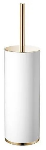 Suport cu perie de toaleta WC SPARKE model LUSTA 06 WHITE-GOLD