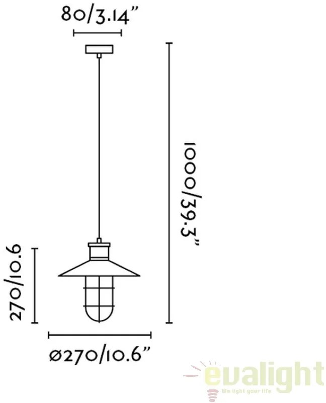 Pendul design Industrial Style MARINA 60004