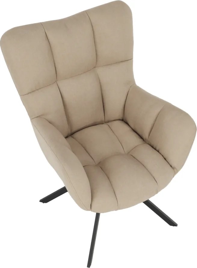 Scaun de design ţesătură bej, KOMODO