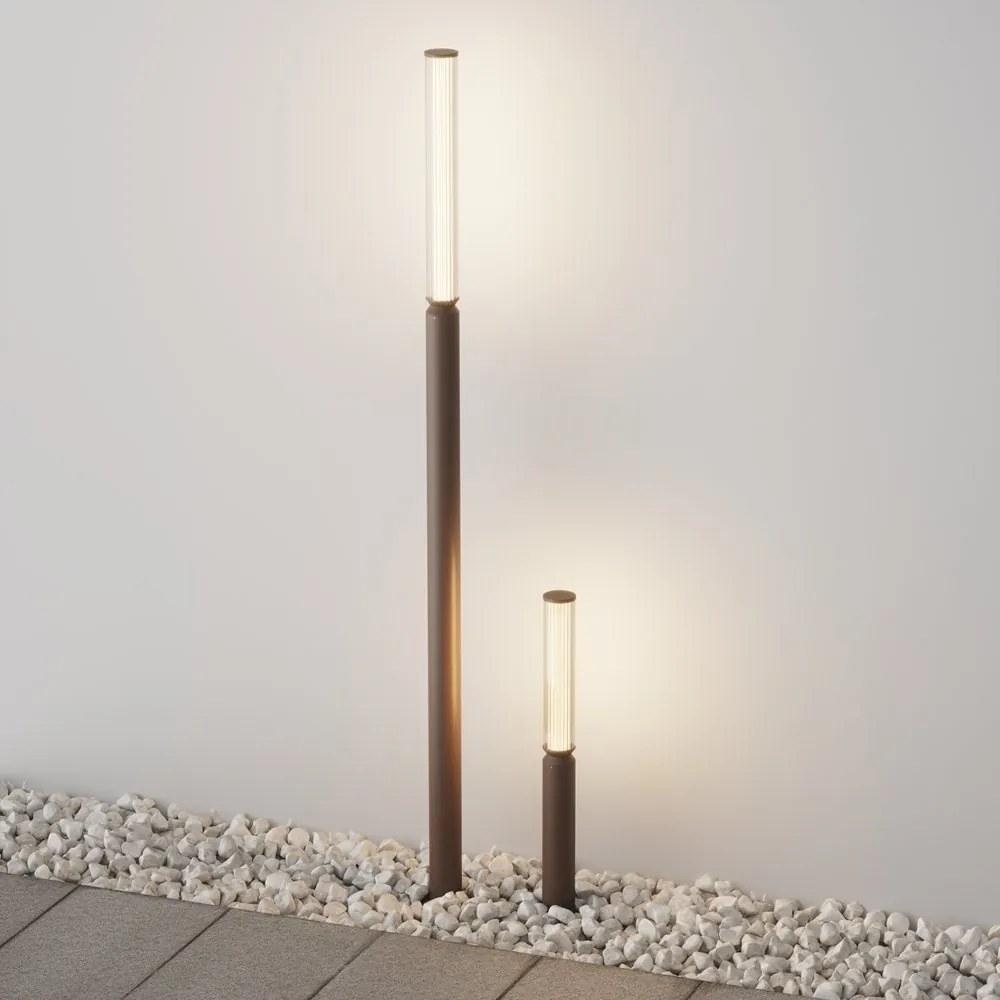 Stalp LED iluminat exterior IP65 Lit maro H-198,5cm