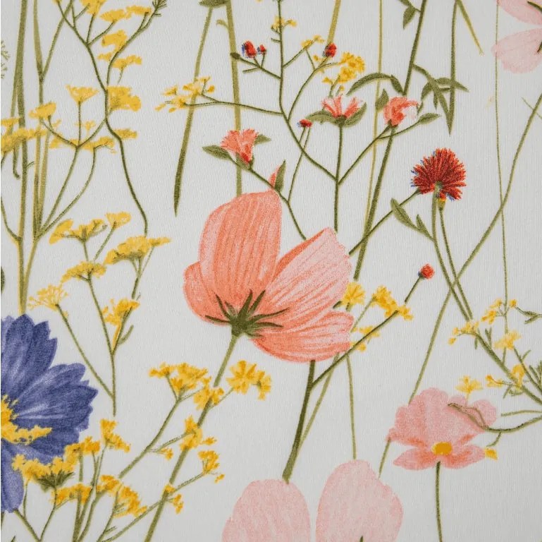 Cearsaf din microfibra WILDFLOWERS colorat 90x200 cm