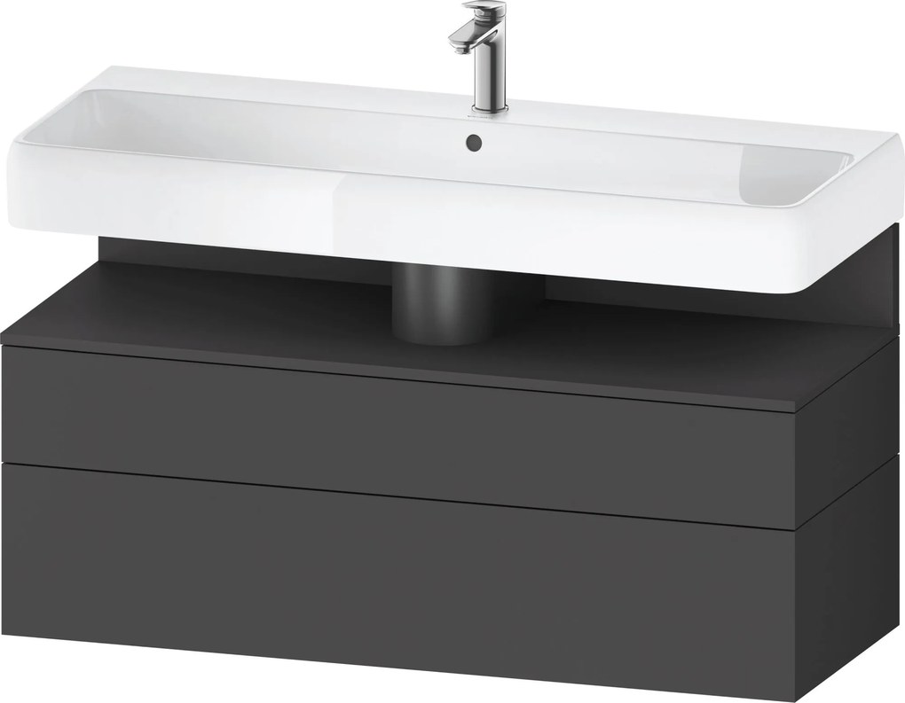 Duravit Qatego dulap 119x47x59 cm dulap atârnat sub chiuvetă grafit QA4396049490010