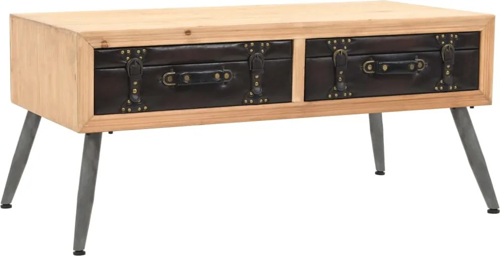 vidaXL Măsuță de cafea, 115x55x50 cm, lemn masiv de brad