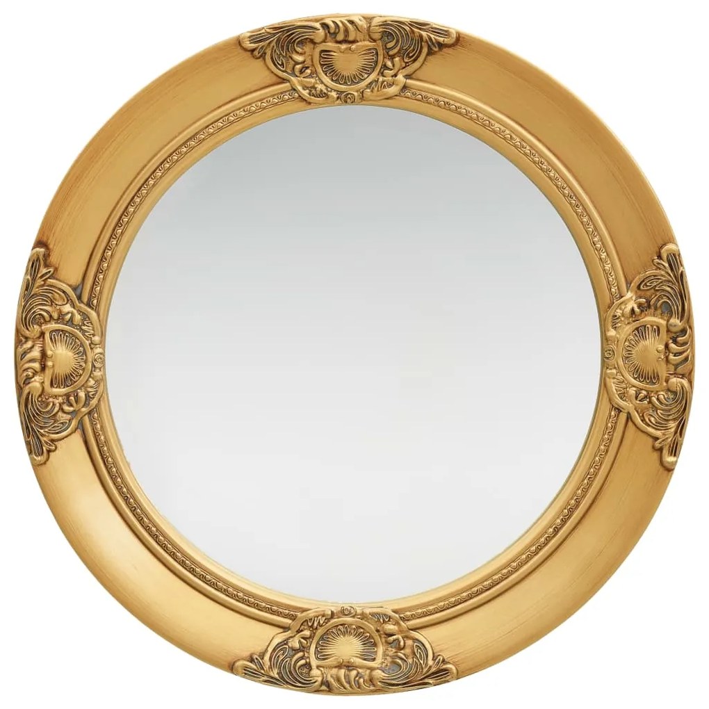 vidaXL Oglindă de perete in stil baroc, auriu, 50 cm