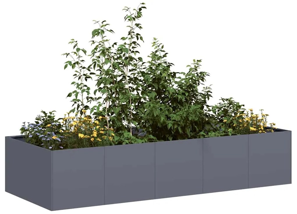 vidaXL Jardinieră Antracit 200x80x40 cm Oțel