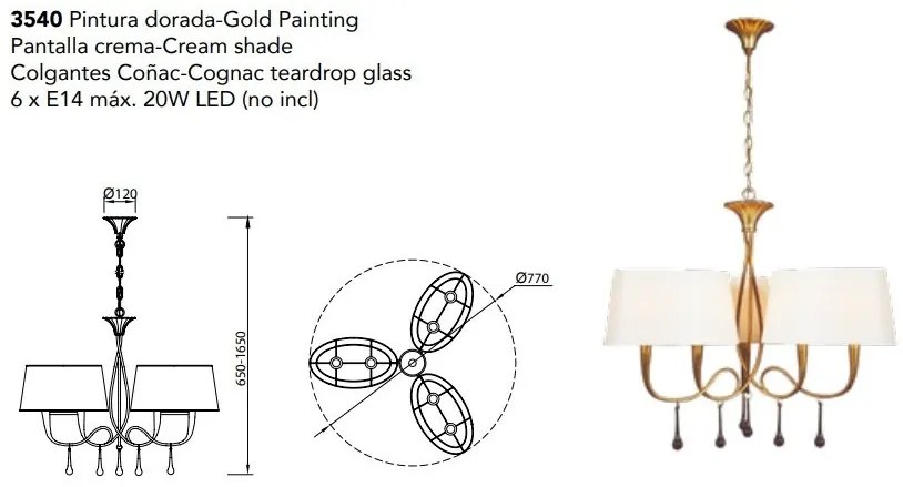 Candelabru elegant design modern Paola