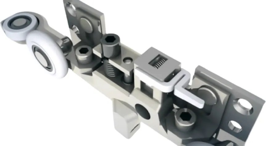 Usa de interior glisanta Porta Efekt cu sistem ascuns de glisare 944x2230, 680 x 2060, ST / DR, Gladstone /  Halifax, Stejar Scandinav