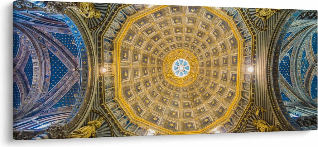 Tablou cu tavanul bisericii Siena (120x50 cm)