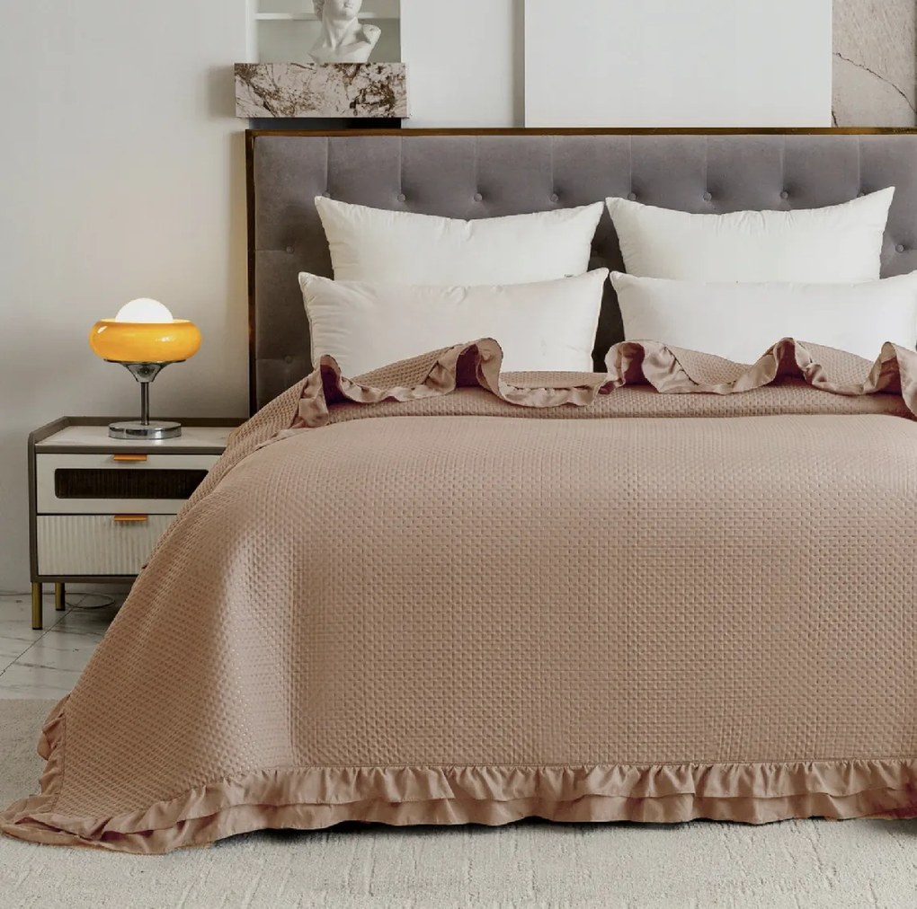 Cuvertura de pat MONTEGO, bej inchis Dimensiune: 170 x 210 cm