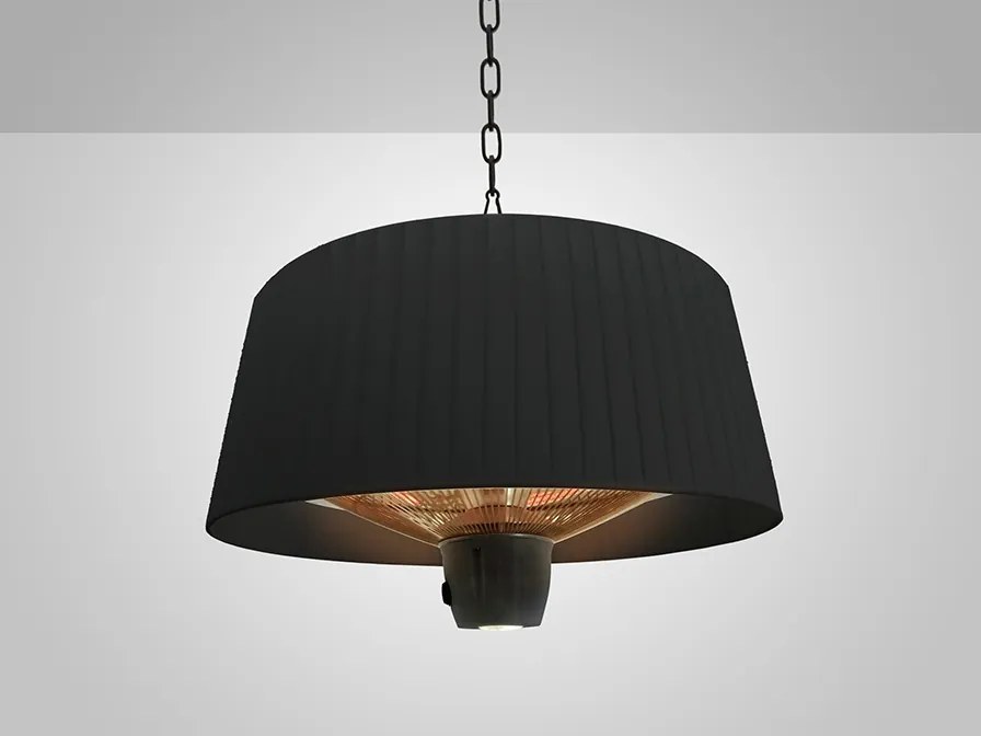 Încalzitor electric suspendat de terasa exterior cu iluminat si telecomanda IP44 Heat I