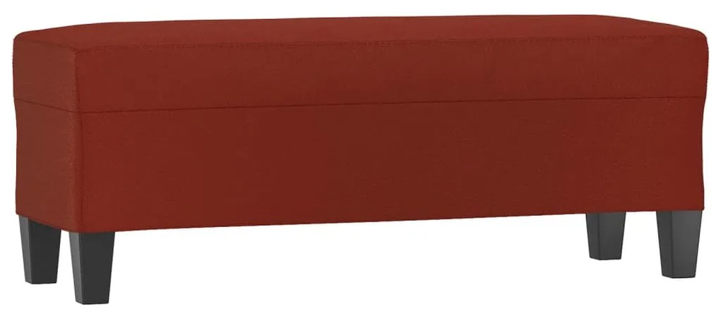 vidaXL Bancă, roșu vin, 100x35x41 cm, piele ecologică