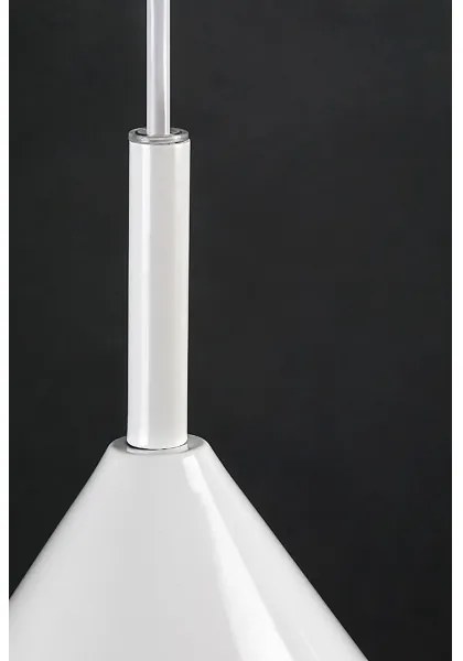 Lustră pe cablu JAROD 1xE27/40W/230V alb Rabalux 72008