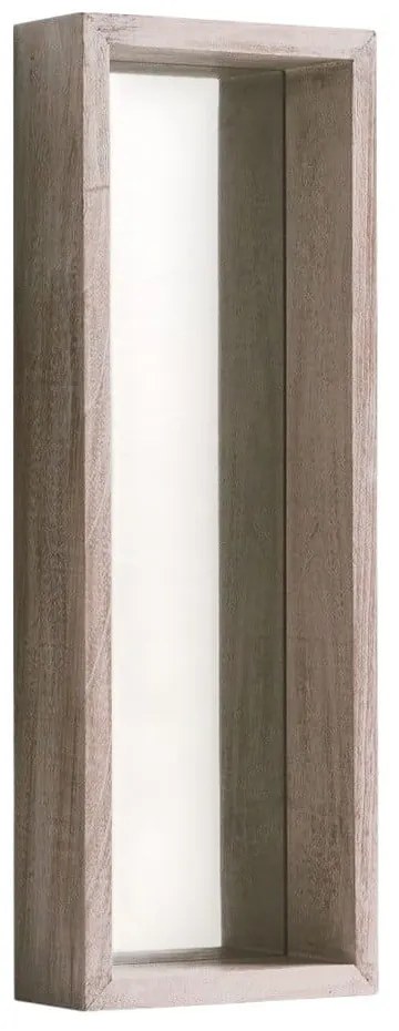 Oglindă cu ramă de perete din lemn paulownia Geese Pure, 62 x 22 cm