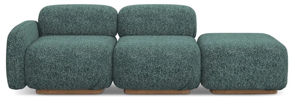 Șezlong modular turcoaz (cu colț pe partea stângă) Ailani – Makamii