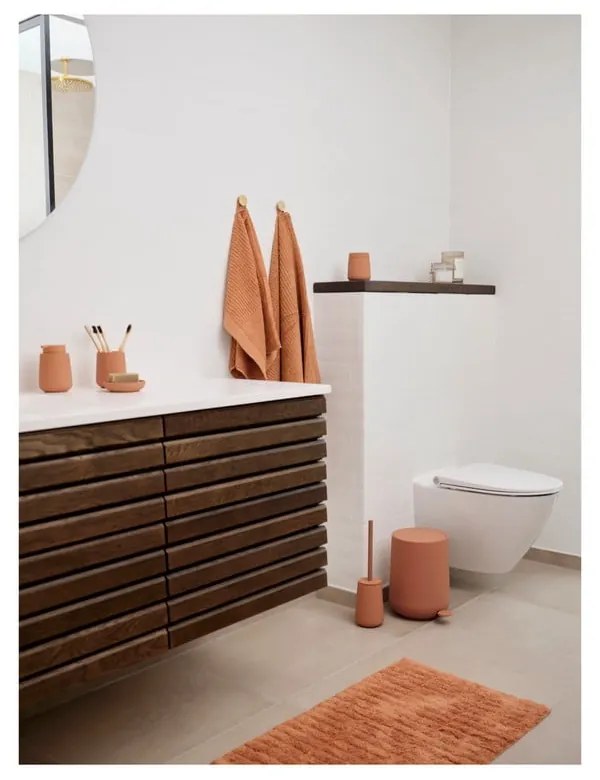 Perie de WC portocalie din gresie ceramică Nova One – Zone