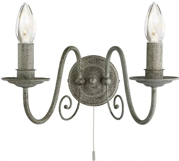 Aplica de perete stil rustic Greythorne 3362-2GY SRT