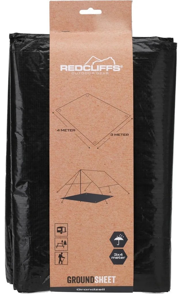 Prelată cort Redcliffs,  3 x 4 m, negru, 3 x 4 m