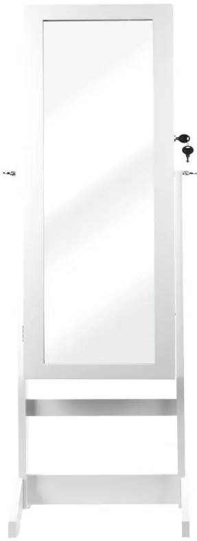 Cutie de bijuterii albă cu oglindă 119,5 x 35 x 8,7 cm