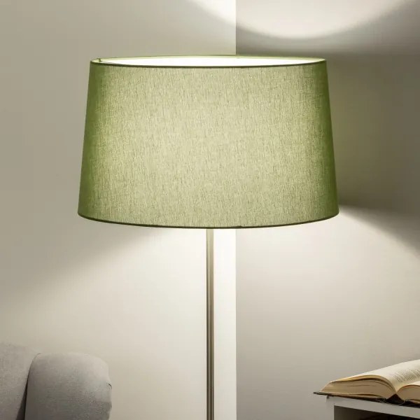 Brilagi - Lampă de podea LED CERIA 1xE27/40W/230V Ø 45 cm verde/crom mat