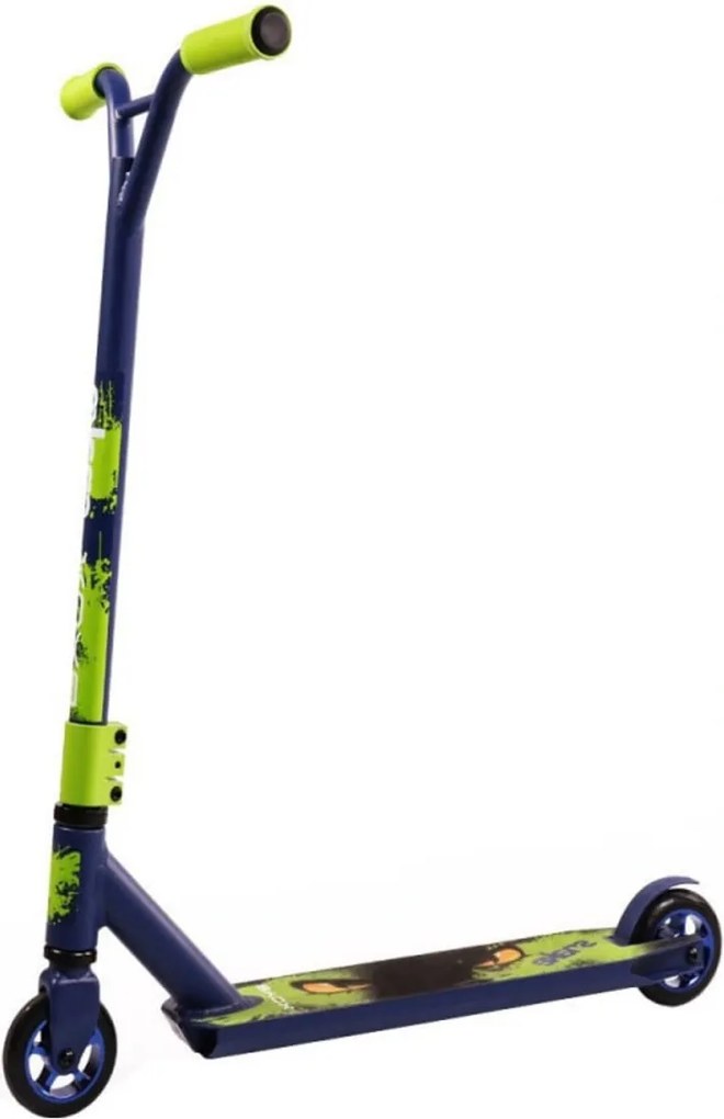 Trotineta Freestyle NOVOKIDS™ Snake Special edition, maxim 100 kg, Frana picior, Cadru aluminiu, Diametru roata 100 mm, Verde
