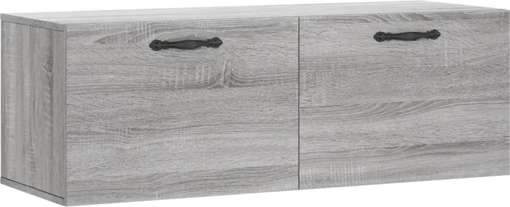 vidaXL Dulap de perete, gri sonoma, 100x36,5x35 cm, lemn prelucrat