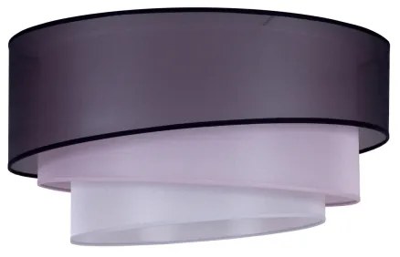 Duolla - Plafonieră TRIO 1xE27/15W/230V d. 45 cm neagră/roz/argintie
