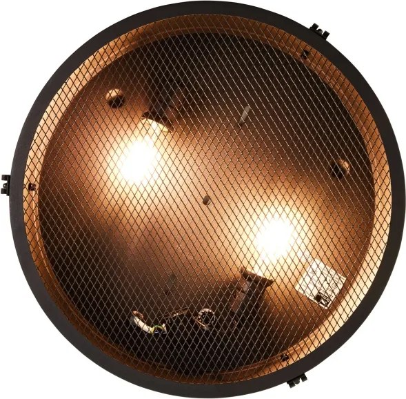 Brilliant - Plafonieră ZOIS 2xE27/28W/230V Ø 42 cm neagră