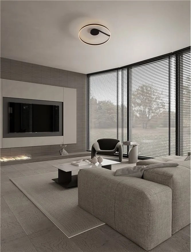 Plafoniera LED design modern BIANCO 48Watt, NVL-9060287