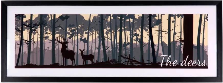 Tablou Sømcasa The Deers, 80 x 30 cm