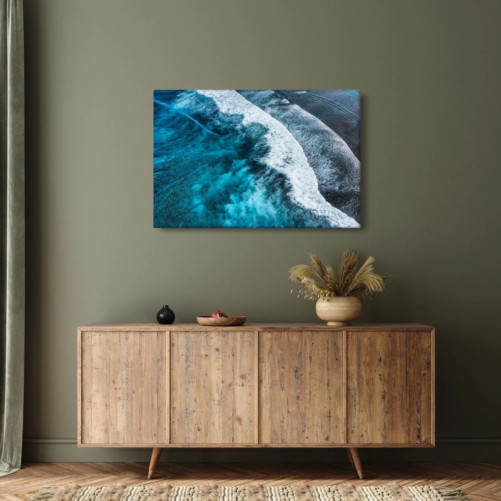 Tablou - Valuri pe mare (90x60 cm)