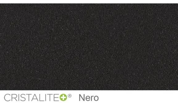 Chiuveta bucatarie Schock Ronda D-100 Cristalite Nero, granit, reversibila, montare pe blat 58 x 50 cm
