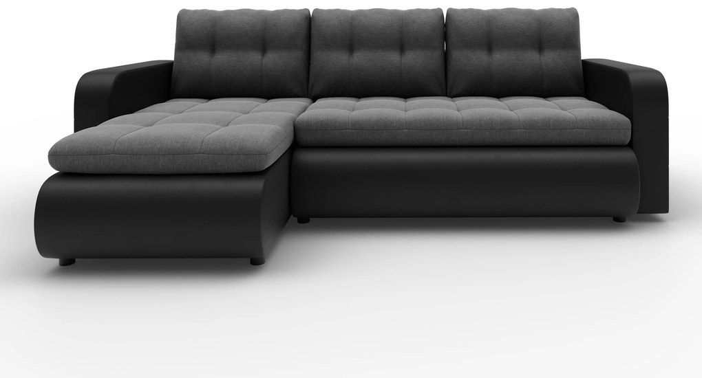 Zondo Colțar Vergil (negru + gri) (S). 1042537