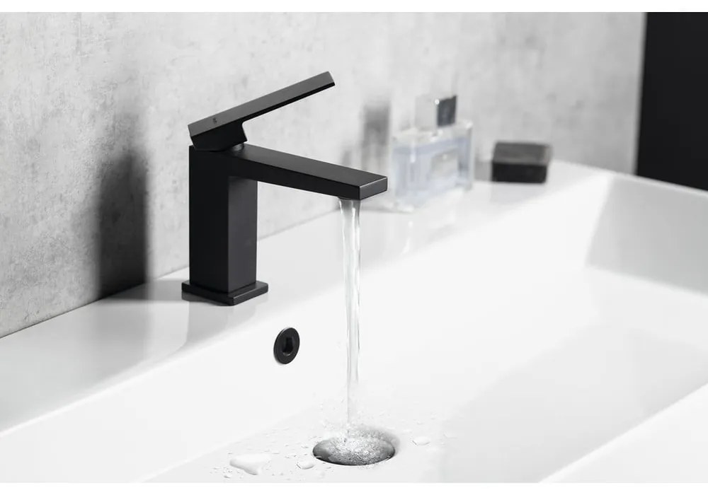 Baterie negru-mat pentru chiuvetă înaltă Latus – Sapho