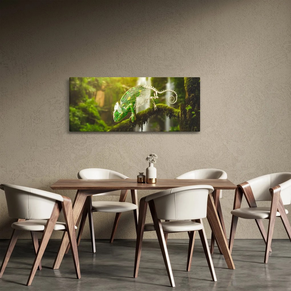 Tablou cu șopârlă (120x50 cm)