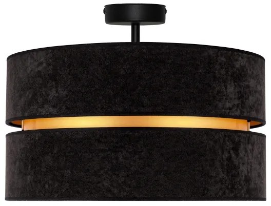 Lustră aplicată Duolla DUO 1xE27/15W/230V d. 40 cm negru/auriu