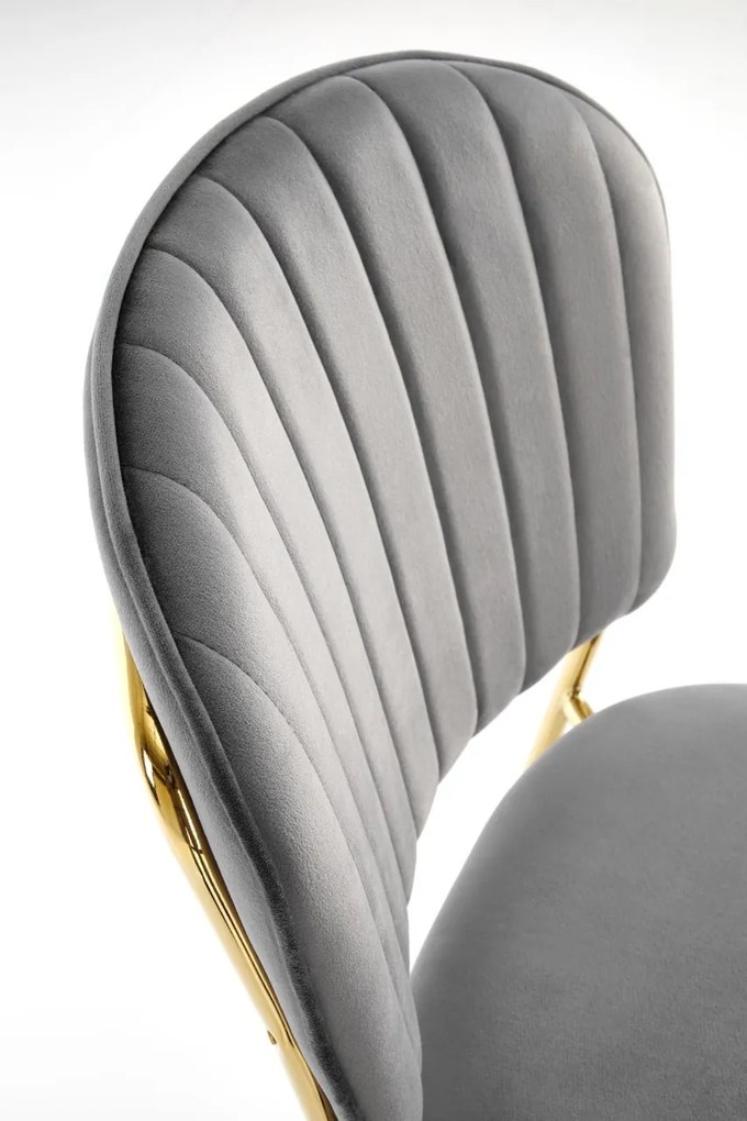 Scaun K499 velvet gri