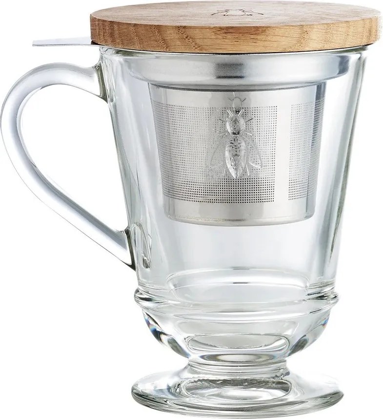 Cană cu filtru din sticlă 270 ml Abeille – La Rochére