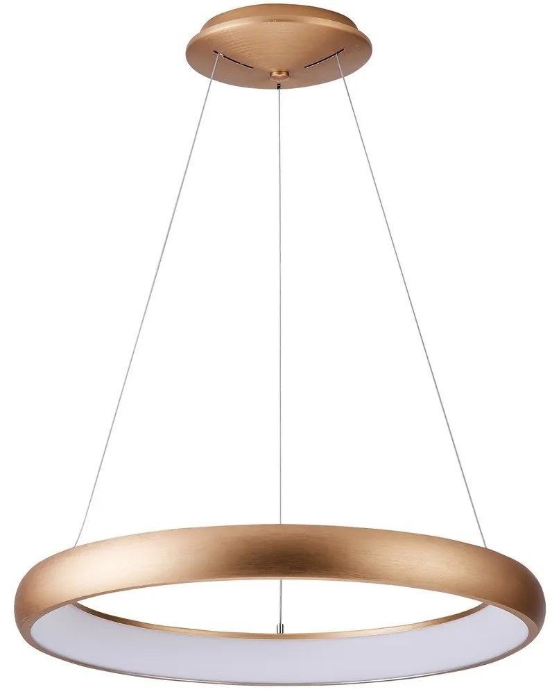 Lustră LED dimabilă pe cablu ANTONIO LED/80W/230V auriu Azzardo AZ5067 + telecomandă